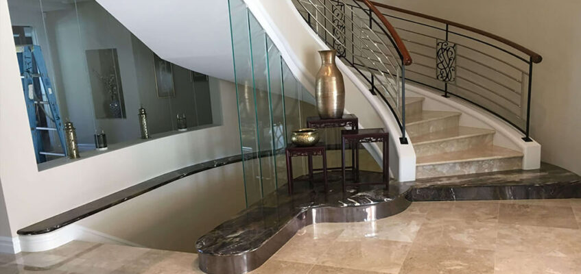 Natural Stone Staircase by Aurora Stone